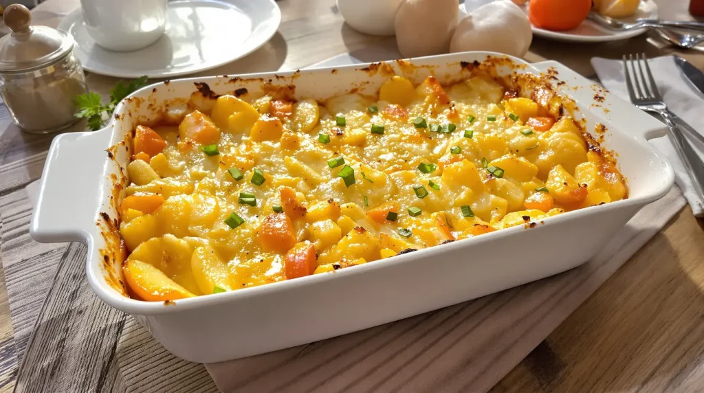 Gratin de pommes de terre, poireaux et carottes : fondant, parfaitement doré et ultra facile à préparer