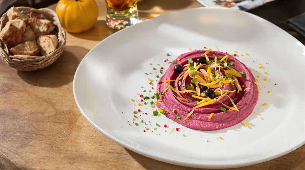 Houmous de betterave au fromage frais : la recette d'apéro qui va tout changer cet automne