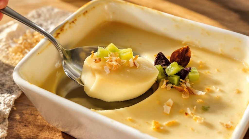 Plus léger qu'un flan antillais, ce dessert au délicieux goût de coco se prépare en un rien de temps