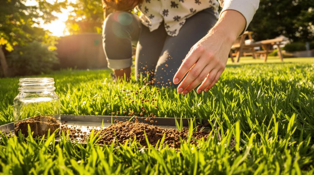 Votre gazon redeviendra plus dense et plus vert en ajoutant un seul élément naturel dès maintenant (sans produits chimiques)