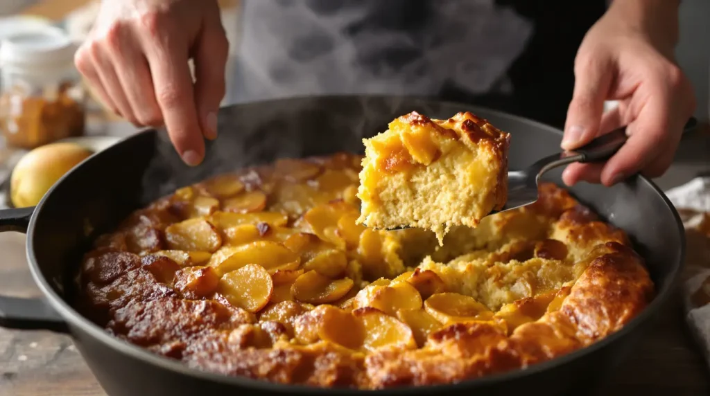 Ce gâteau aux pommes sans four va te sauver ce soir (prêt en 10 min à la poêle)