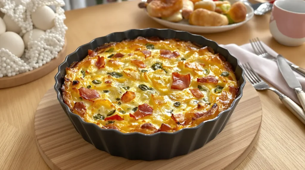 Chaque année, je prépare cette quiche gourmande à l'avance pour le matin de Pâques