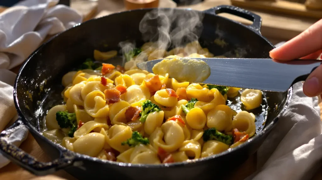 Coquillettes au jambon : j'ajoute cette sauce rapide et le plat est bien meilleur