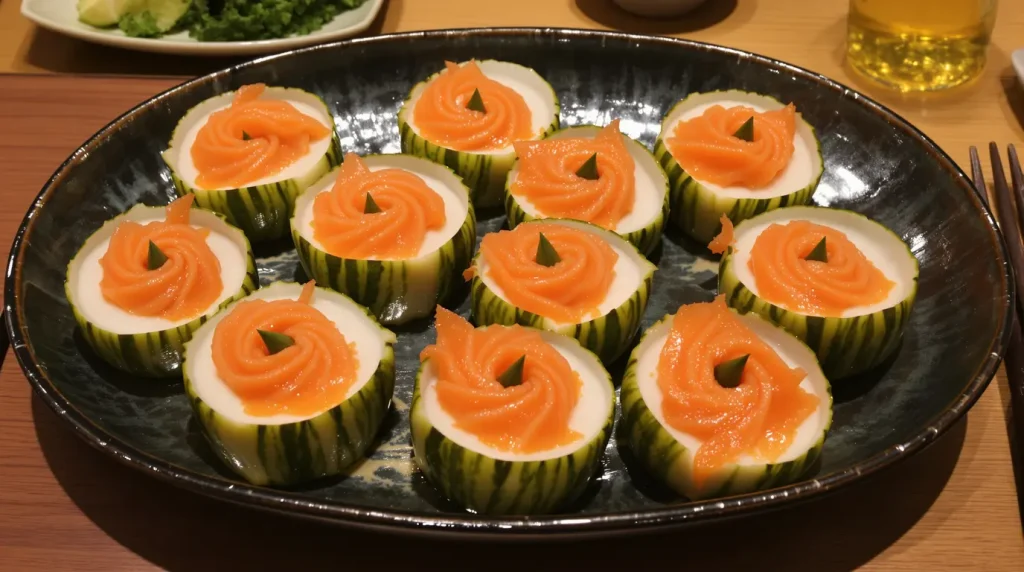 Depuis que j'ai découvert cette astuce avec un concombre et un cure-dent, je ne commande plus jamais de plateau japonais pour l'apéro