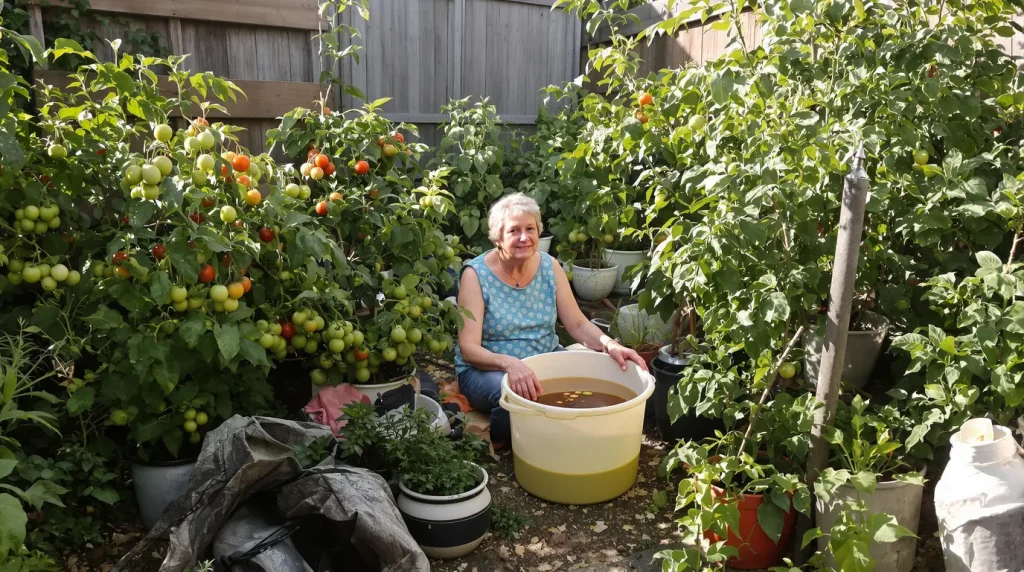 J'ai laissé tremper cette plante 10 jours seulement dans un seau : mes tomates n'ont jamais poussé aussi vite