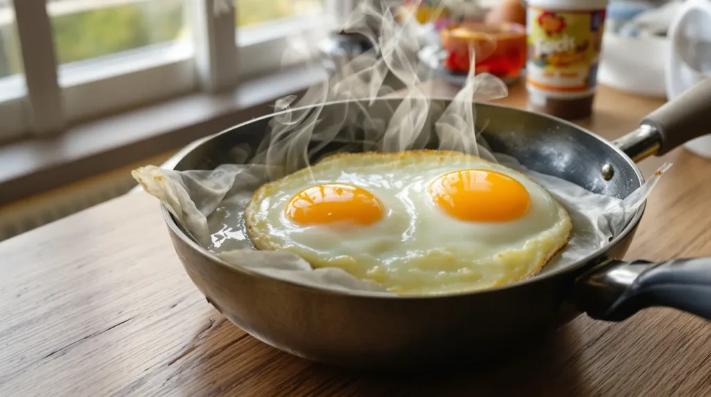 J’ai troqué l’huile et le beurre dans mes œufs frits : un plat plus léger mais tout aussi gourmand
