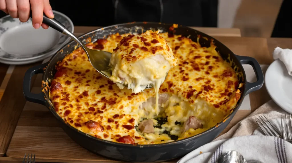 « Je le prépare la veille et il est encore meilleur réchauffé » : la recette du hachis parmentier au poulet et poireaux qui ne sèche jamais
