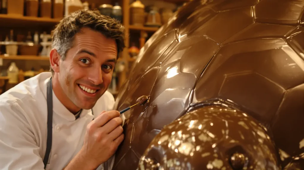 "Je ne viens pas travailler, c'est un jeu" : quand les sculpteurs magnifient le chocolat avec leurs créations gourmandes