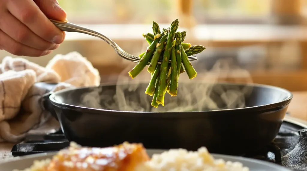 L'astuce pour des asperges prêtes en 15 minutes : la recette marche en accompagnement de n'importe quel plat