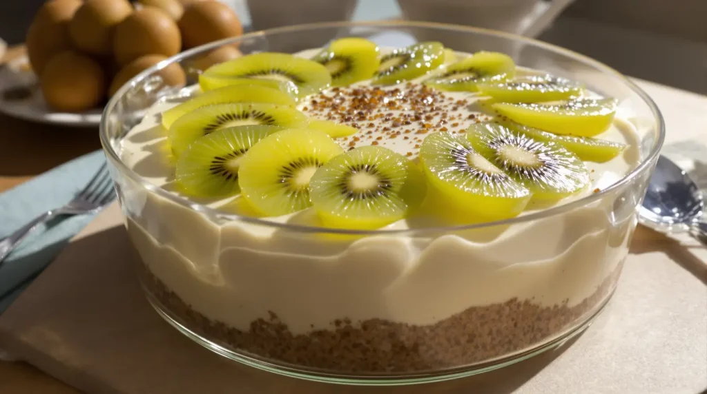 La première bouchée craque avant de fondre : le dessert au kiwi sans cuisson qui vole le cœur des gourmands