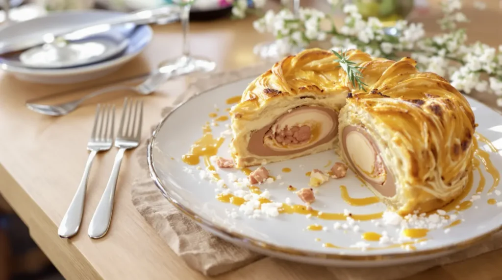 Menu de Pâques : pâté, selle d’agneau rôtie et tarte aux fraises