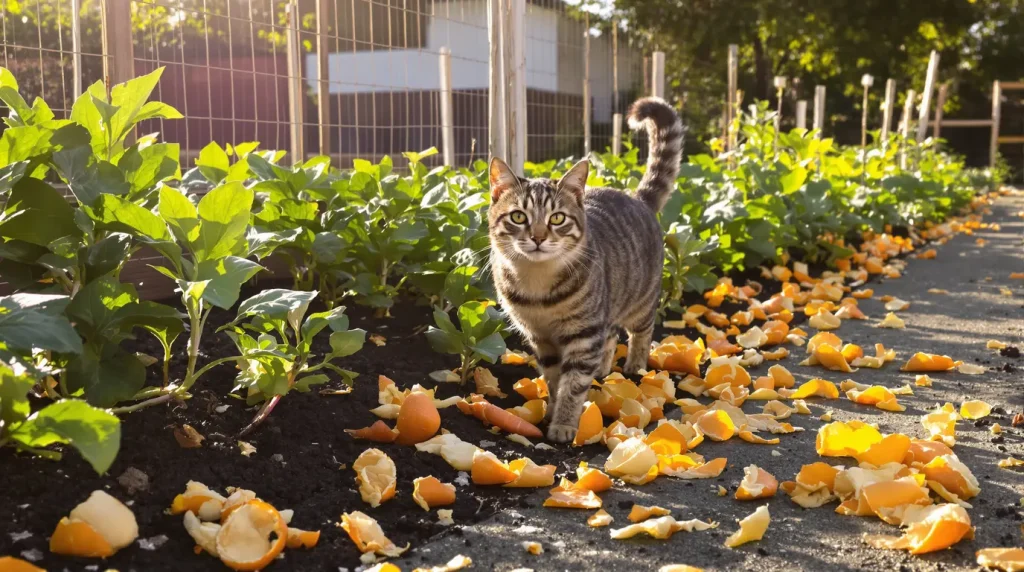 « Ne jetez plus cette peau de fruit » car son odeur repousse instantanément les chats de votre potager