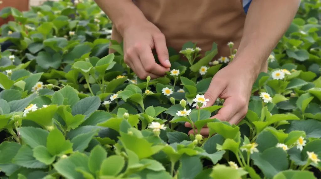 Pourquoi de plus en plus de jardiniers suppriment leurs premières fleurs de fraisiers — et récoltent beaucoup plus