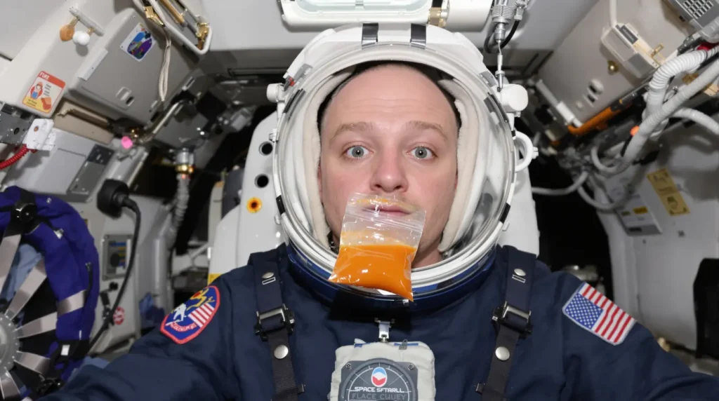 Pourquoi les astronautes doivent manger nettement plus épicé que sur Terre