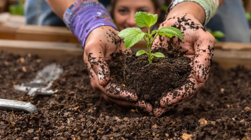 Réussir sa plantation de tomates : une petite poignée de compost peut tout changer !