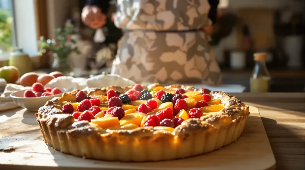 Tarte aux fruits : nos grands-mères ajoutent toujours cet ingrédient sur la pâte, voici pourquoi