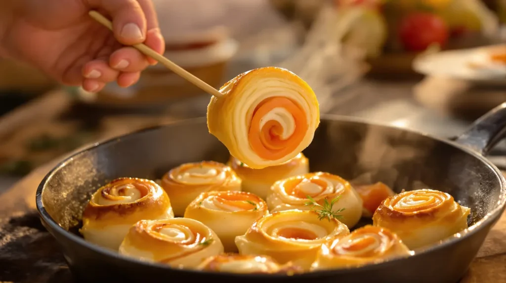 Trop simples pour être si bons ? Ces petits roulés feuilletés au fromage et saumon volent la vedette à toutes les verrines