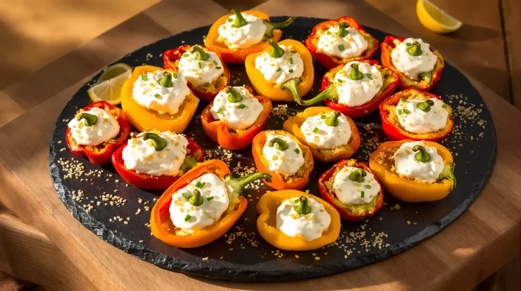 Un seul ingrédient crémeux et vos mini poivrons deviennent la bouchée que tout le monde s'arrache à l'apéro