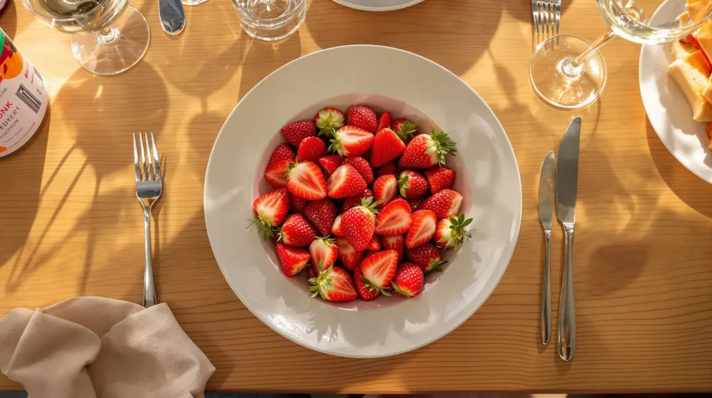 3 ingrédients, 5 minutes et des fraises de saison fraîches : j'ai servi ce dessert à mes invités et ils ont même cru que j'y avais passé l'après-midi