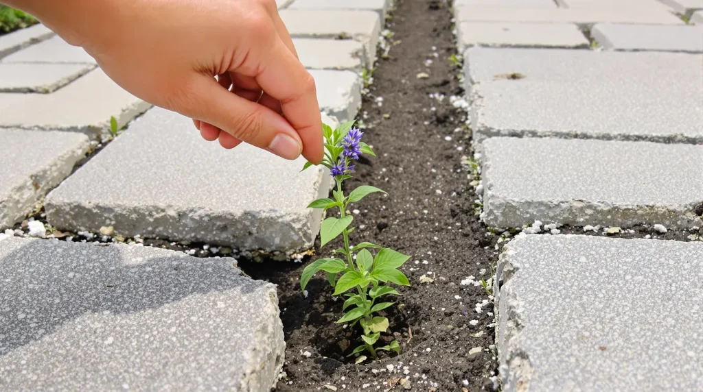 J'ai saupoudré du sel entre mes pavés il y a trois ans : aujourd'hui, plus rien ne pousse, même ce que je plante exprès