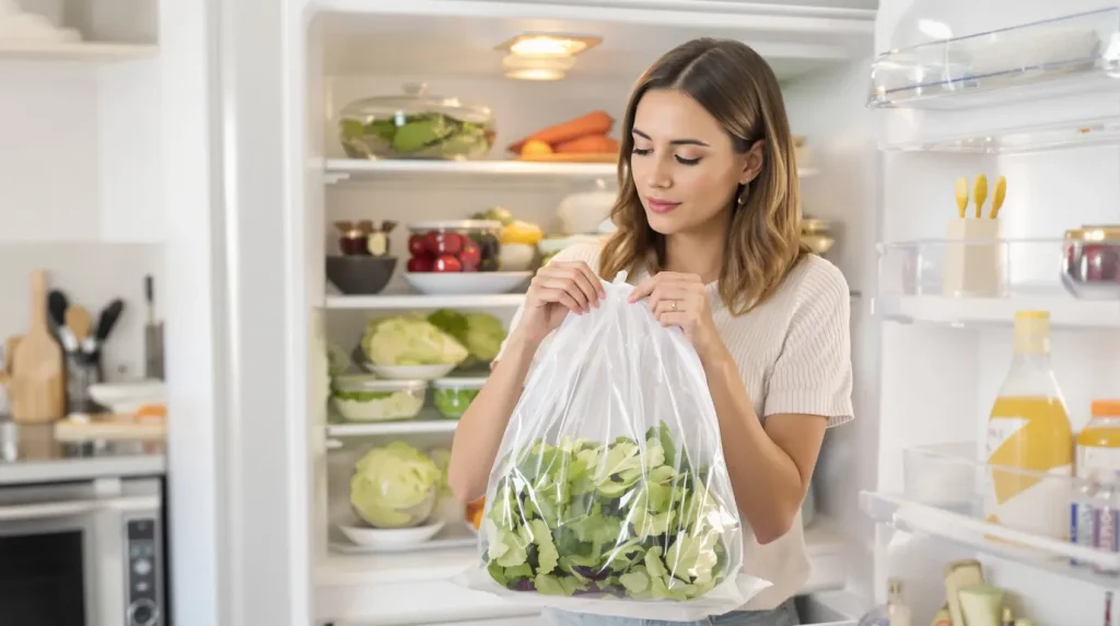Les gens n'en reviennent pas de découvrir qu'ils utilisent les sacs des fruits et légumes du supermarché à l'envers depuis toujours