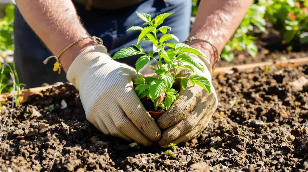 « Ni compost ni fumier » : ce que les maraîchers bio enfouissent sous leurs tomates début mai pour favoriser une reprise rapide