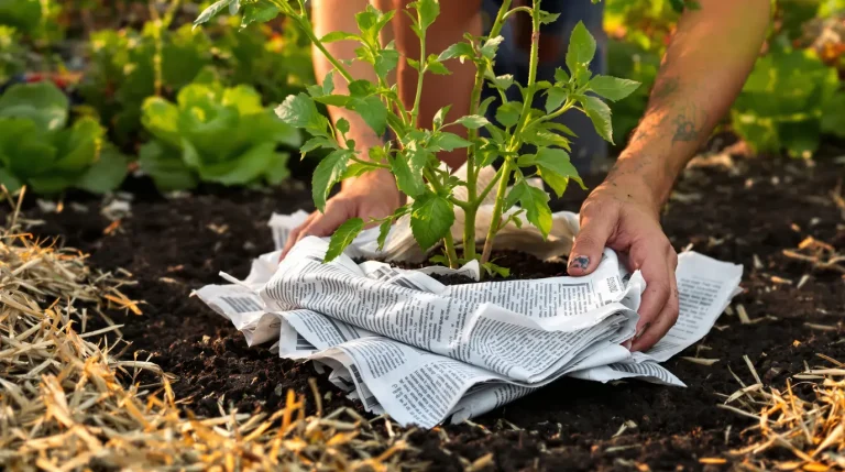 Paillage de fortune au jardin avec du papier journal : bonne ou mauvaise idée ?