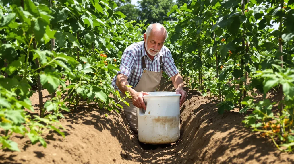 Pourquoi de plus en plus de jardiniers plantent un vieux seau au centre de leur potager ?