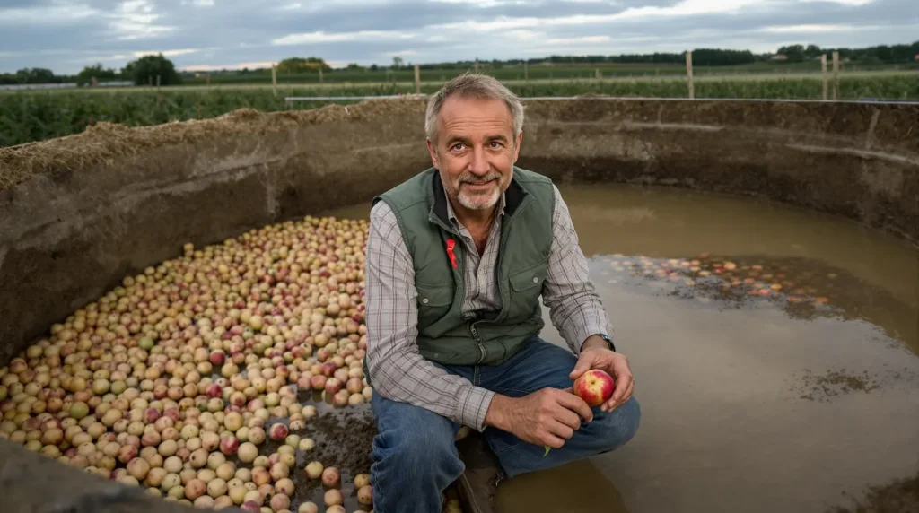 REPORTAGE. "On ne prend pas dans un ruisseau, on ne dévie pas une rivière..." : dans le Calvados, un producteur de pommes installe une retenue d'eau pour son verger