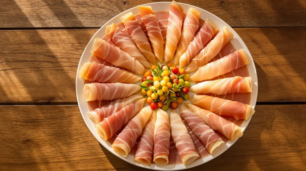 Roulez une tranche de jambon, cachez cette garniture dedans et regardez vos invités se ruer sur le plateau apéro