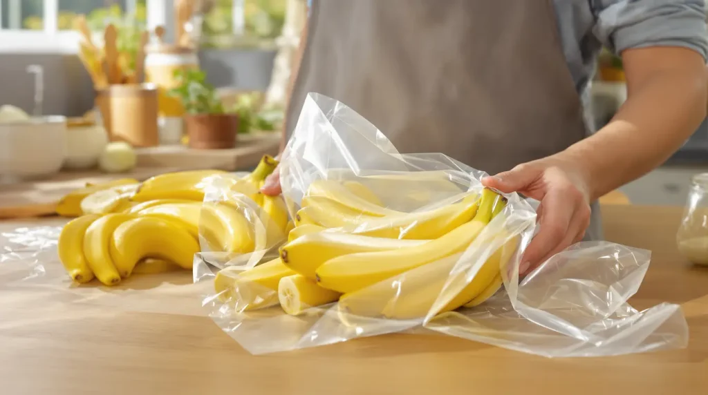 « Elles ne noircissent plus » : mon astuce toute simple pour garder vos bananes bien jaunes et fraîches plus longtemps