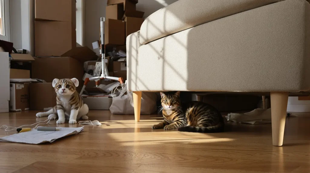 « Il ne veut même pas explorer » : combien de temps faut-il à un chat pour s’habituer à son nouveau foyer ?