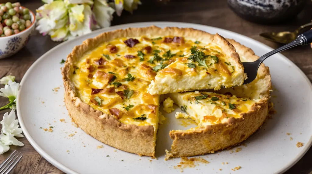 « J'ai remplacé la pâte par un ingrédient tout simple » : ma quiche poireaux-chèvre n'a jamais été aussi fondante