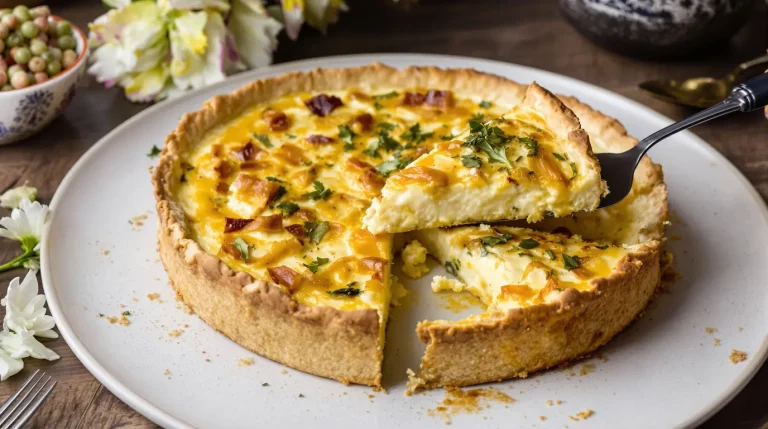 « J&rsquo;ai remplacé la pâte par un ingrédient tout simple » : ma quiche poireaux-chèvre n&rsquo;a jamais été aussi fondante