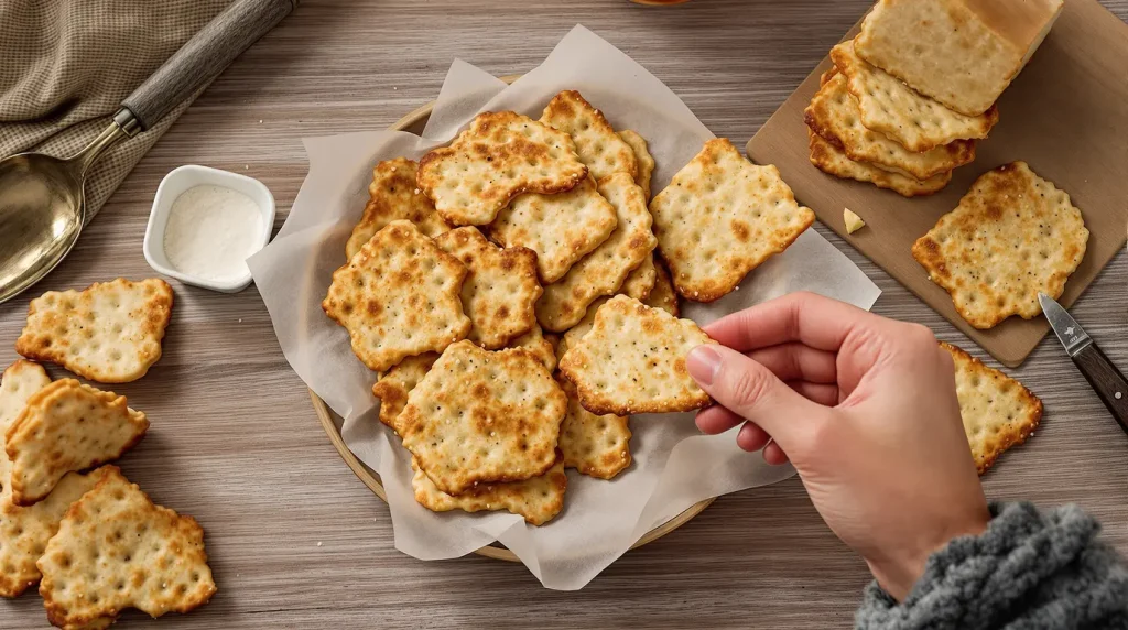 « Je les prépare en 10 minutes pour l'apéro » : mes crackers maison croustillants au fromage et aux graines dorées, bien plus savoureux que les industriels