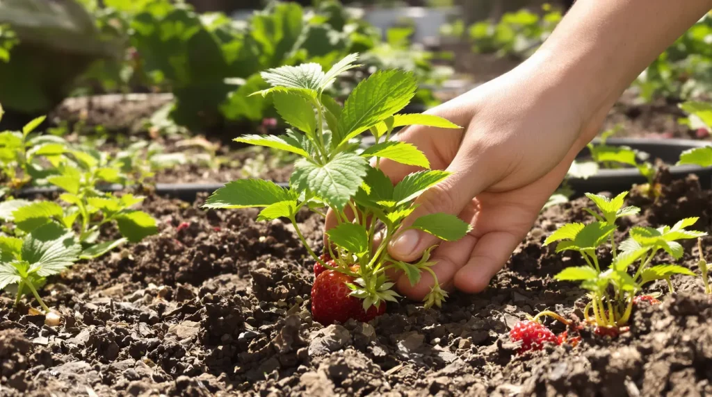La plante compagne méconnue qui booste les fraisiers, sans être un allium ni une herbe