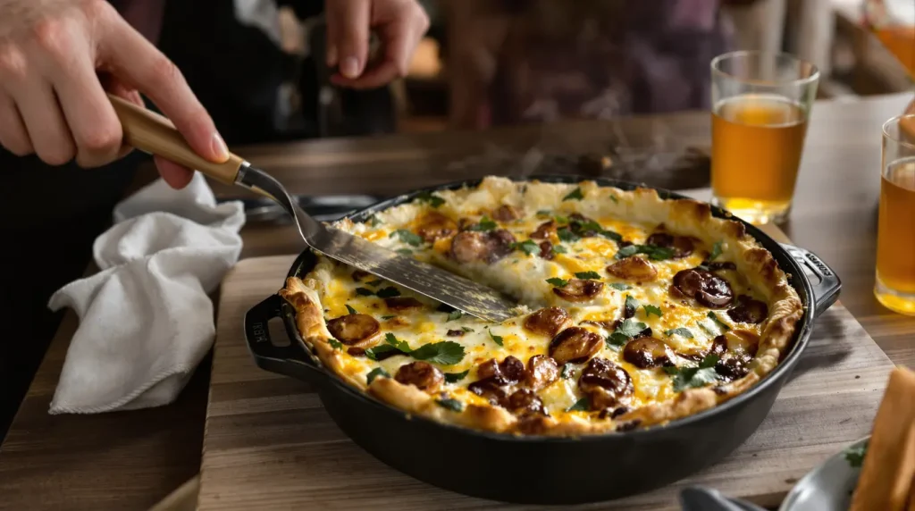 Le soir où j'ai retiré la pâte de ma quiche poireaux-chèvre, plus personne n'a voulu revenir en arrière