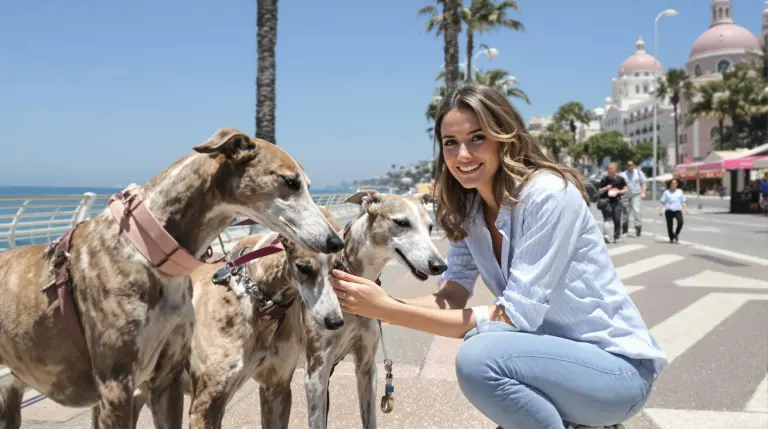 Maria Chiara de Bourbon des Deux-Siciles met en avant le bien-être animal à Nice lors d’une promenade dominicale
