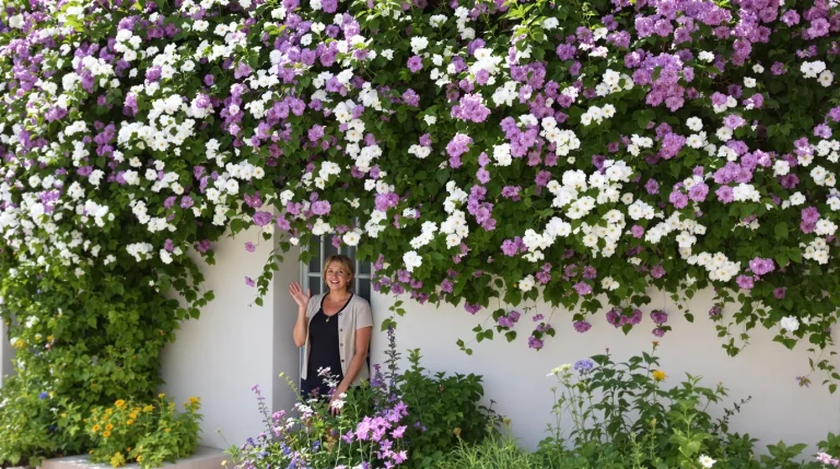 Oubliez le bougainvillier, cette plante grimpante fleurit tout l’été, tolère -12 °C et rafraîchit vos murs de 5 °C